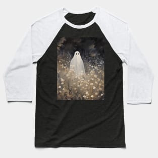 Ghost in a flower field Baseball T-Shirt